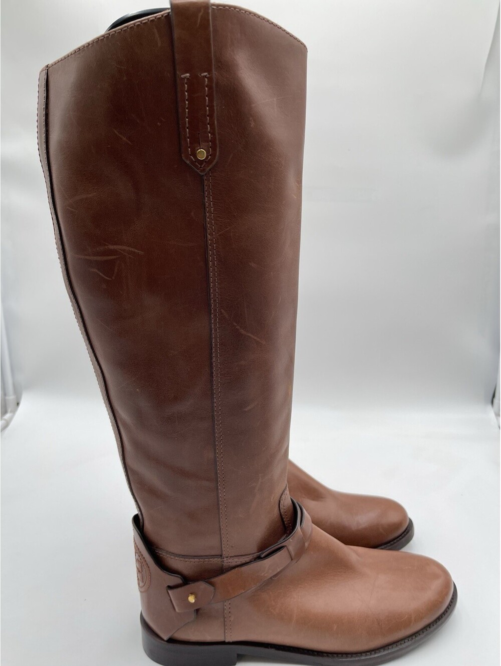 Women’s Tory Burch Colton riding boots Brown Leather Size 8M